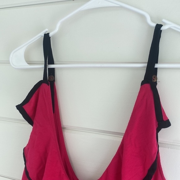 T-Bags Los Angeles | Pink Black Flowy Strappy Dress | Great Condition - Picture 3 of 5